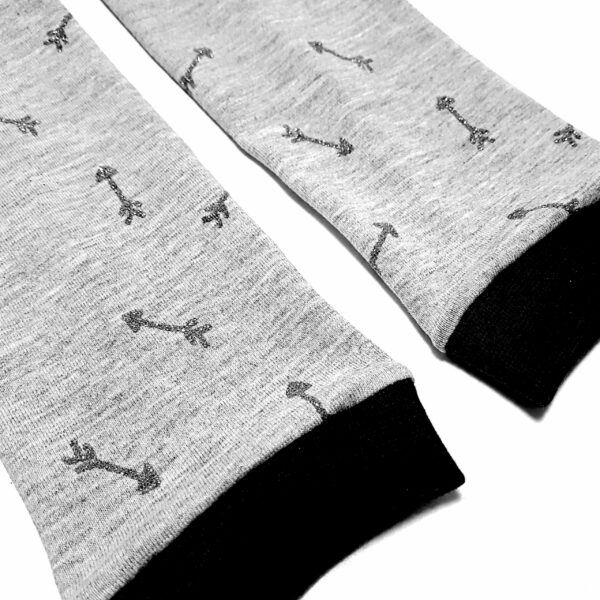 Stulpen Pfeile Glitzer Schwarz Details