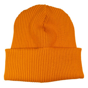 Wintermütze Hipster-Mütze Beanie Grobstrick Orange