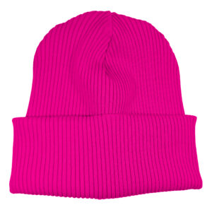 Wintermütze Hipster-Mütze Beanie Grobstrick Pink